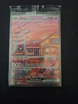 Mew ex SVP 053 Pokemon TCG Scarlet Violet 151 Black Star Promo Full Art SEALED - Image 1
