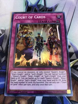 Yu-Gi-Oh! Court of Cards 1st Ed. KICO-EN008 Super Rare NM/LP x1 - Image 1