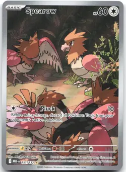Spearow 151/132 Illustration Rare Mega Evolution Pokemon Near Mint - Image 1