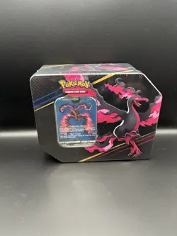 Pokemon Galarian Moltres Crown Zenith Factory Sealed Tin - 5 Booster Pack DENTED - Image 1