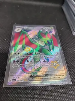 Pokemon Noivern EX 220/091 SV: Paldean Fates Shiny Ultra Rare Holo 260HP Dragon - Image 1