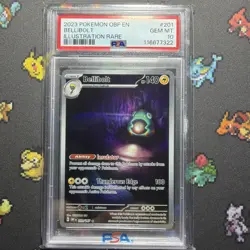 PSA 10 Bellibolt 201/197 Illustration Rare Pokemon Obsidian Flames - Image 1