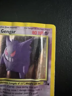 Pokemon Gengar 5/62 fossil holo Rare 80HP DMG - Image 2