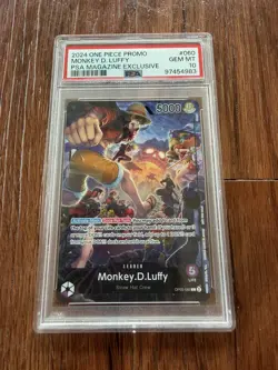 Monkey.D.Luffy (PSA Magazine) OP05-060 One Piece Promotion Cards PSA 10 - Image 1