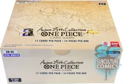 One Piece EB-02 Anime 25th Anniversary Collection Box Factory Sealed 24 Packs - Image 1