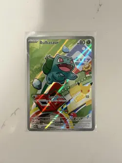 Nintendo Bulbasaur Mega Evolution Promo 037 Full Art Holo 80 HP Pokemon Card - Image 1