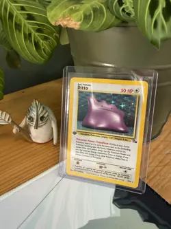 Ditto 3/62 1st Edition Holo Rare Fossil WOTC Pokemon Card NM/LP ✨ - Image 1