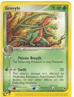 Pokemon Card - Ruby & Sapphire 31/109 - GROVYLE (uncommon) - NM - Image 1
