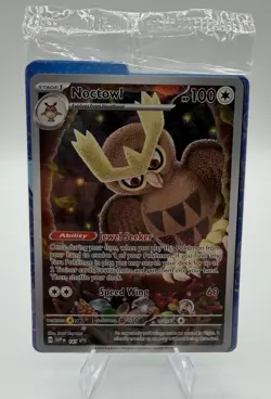 Pokemon- Noctowl 141 Sv: Scarlet & Violet Promo Cards Exclusive Holo - Sealed - Image 1