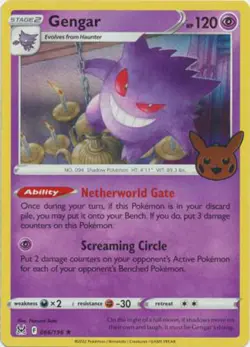 Pokemon Card - Trick or Trade BOOster Promo 066/196 - GENGAR (holo) - NM/Mint - Image 1