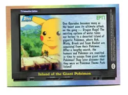 Pokemon Topps 2000 TV Animation Series 2 Foil Card #EP17 - Image 2