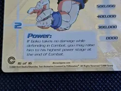 GOKU SILVER HOLO FOIL CARD DRAGON BALL Z #192 16/16 SCORE 2000 - Image 5
