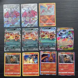 Pokemon joblot bundle Pokemon TCG Charizard Bundle charizard svp 074 11 x cards - Image 1