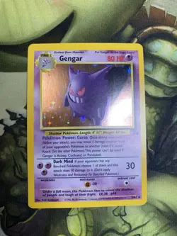 Pokemon TCG Card Gengar 5/62 Fossil Holo Vintage Wotc Lp+ Excellent Condition - Image 1