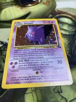 Pokemon TCG Card Gengar 5/62 Fossil Holo Vintage Wotc Lp+ Excellent Condition - Image 2