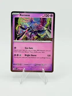 Xerneas 064/132 Pokemon Mega Evolution Stamped Promo Best Buy Holo Card - Image 1