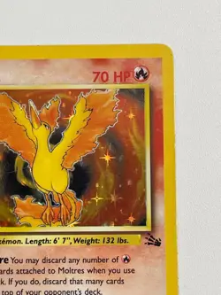 * Pokemon TCG Moltres 12/62 Fossil Holo Rare Basic Wotc Card - Image 3