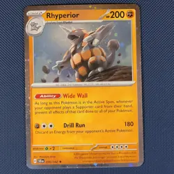 Rhyperior 76/142 - Stellar Crown - Promo Cosmos Holo Pokemon Card - M / NM - Image 1