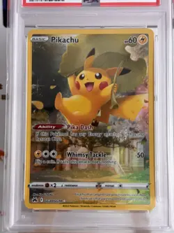 Pokemon Pikachu TCG Crown Zenith Galarian Gallery Holo Card GG30/GG70 PSA 9 Mint - Image 4