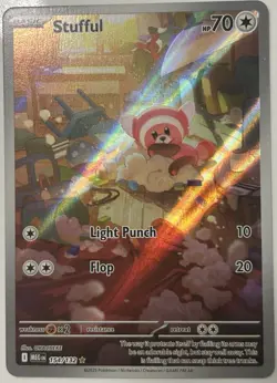 Pokemon TCG Stufful Illustration Rare 154/132 Me01: Mega Evolution Holo Card - Image 1