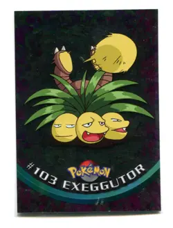 Pokemon Topps 2000 TV Animation Series 2 Foil Card #103 Exeggutor - Image 1