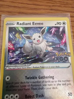 Radiant Eevee Swsh230 Swsh: Sword & Shield Promo Cards Holo - HP Heavy play - Image 4