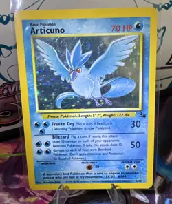 Articuno 2/62 Holo Rare Fossil Base Set Pokemon Card MP 🔥🔥 - Image 1