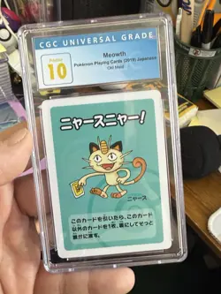 Meowth 2019 Pokemon Playing Cards Japanese Old Maid CGC Pristine 10 - Image 1