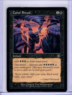 Cabal Ritual #51 Common Torment MTG LP - Image 1
