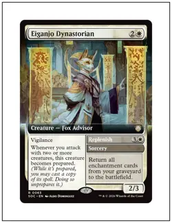 Eiganjo Dynastorian, Extended Art, Secrets of Strixhaven, Magic MTG NM - Image 1