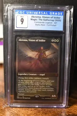MTG - Akroma, Vision of Ixidor - Comm Legend - Mythic Rare - Foil Etched - CGC 9 - Image 1
