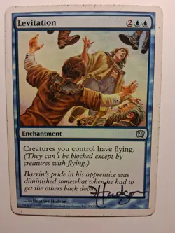 MTG LEVITATION x1 Auto Artist Signed - 9th Edition uncommon - Image 1