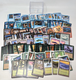 Vintage 1990s Magic the Gathering MTG Blue Green Trading Card Game TCG 223 Lot - Image 1