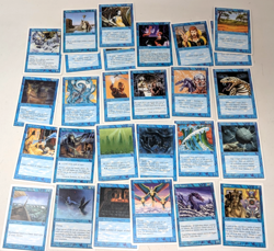 Vintage 1990s Magic the Gathering MTG Blue Green Trading Card Game TCG 223 Lot - Image 2