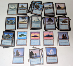 Vintage 1990s Magic the Gathering MTG Blue Green Trading Card Game TCG 223 Lot - Image 5