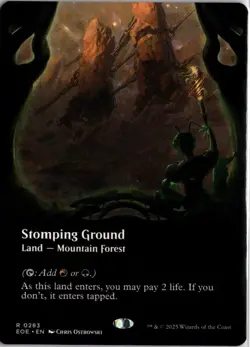 MTG #283 Stomping Ground - Borderless Viewport Land (EOE) - Image 1