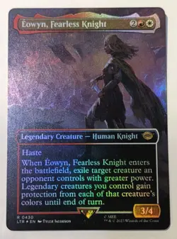 Eowyn, Fearless Knight (Borderless) Lord of the Rings Foil - MTG RARE - Image 1