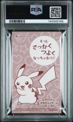 PSA 10 - Mega Charizard X Poncho-Wearing Pikachu Business Card Pokemon Japanese - Image 3