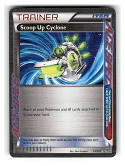 Scoop Up Cyclone 95/101 ACE Spec Rare Plasma Blast Pokemon Holo MP - Image 1