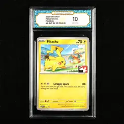 TQG 10 GEM MINT 2023 Pokemon ENG Pikachu #G SVP EN 101 Promo - Image 1