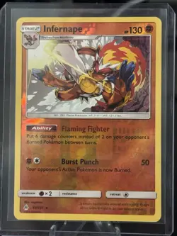 Infernape #59/131 SM - Forbidden Light Pokemon Reverse Holo NM - Image 1