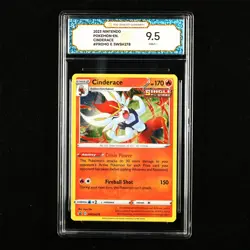 TQG 9.5 Mint+ 2023 Pokemon ENG Cinderace #Promo E SWSH278 - Image 1