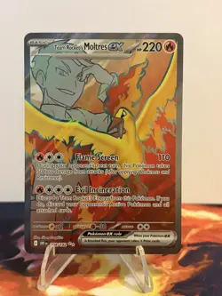 Pokemon TCG Team Rocket's Moltres ex 208/182 Sv10: Destined Rivals Holo - Image 1