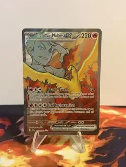 Pokemon TCG Team Rocket's Moltres ex 208/182 Sv10: Destined Rivals Holo - Image 2