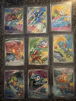 Pokemon 2026 First Partner Series 1 llustration Collection Full Set of 9 Promo - Image 1