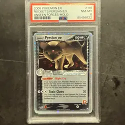 Rocket’s Persian Ex 116/115 Ex Unseen Forces 2005 Pokemon Holo PSA 8 NM-MT #116 - Image 1