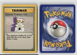 IMPOSTER PROFESSOR OAK 73/102 BASE SET NON HOLO RARE POKEMON TCG LP - Image 3