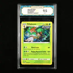 TQG 9.5 Mint+ 2023 Pokemon ENG Rillaboom #Promo E SWSH277 - Image 1