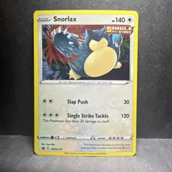 Pokemon TCG Snorlax SWSH119 Sword & Shield Holo Black Star Promo - Image 1