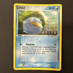 Lotad (35/107)(Stamped) [EX: Deoxys] Heavily Played/DMG Reverse Holofoil Pokemon - Image 1